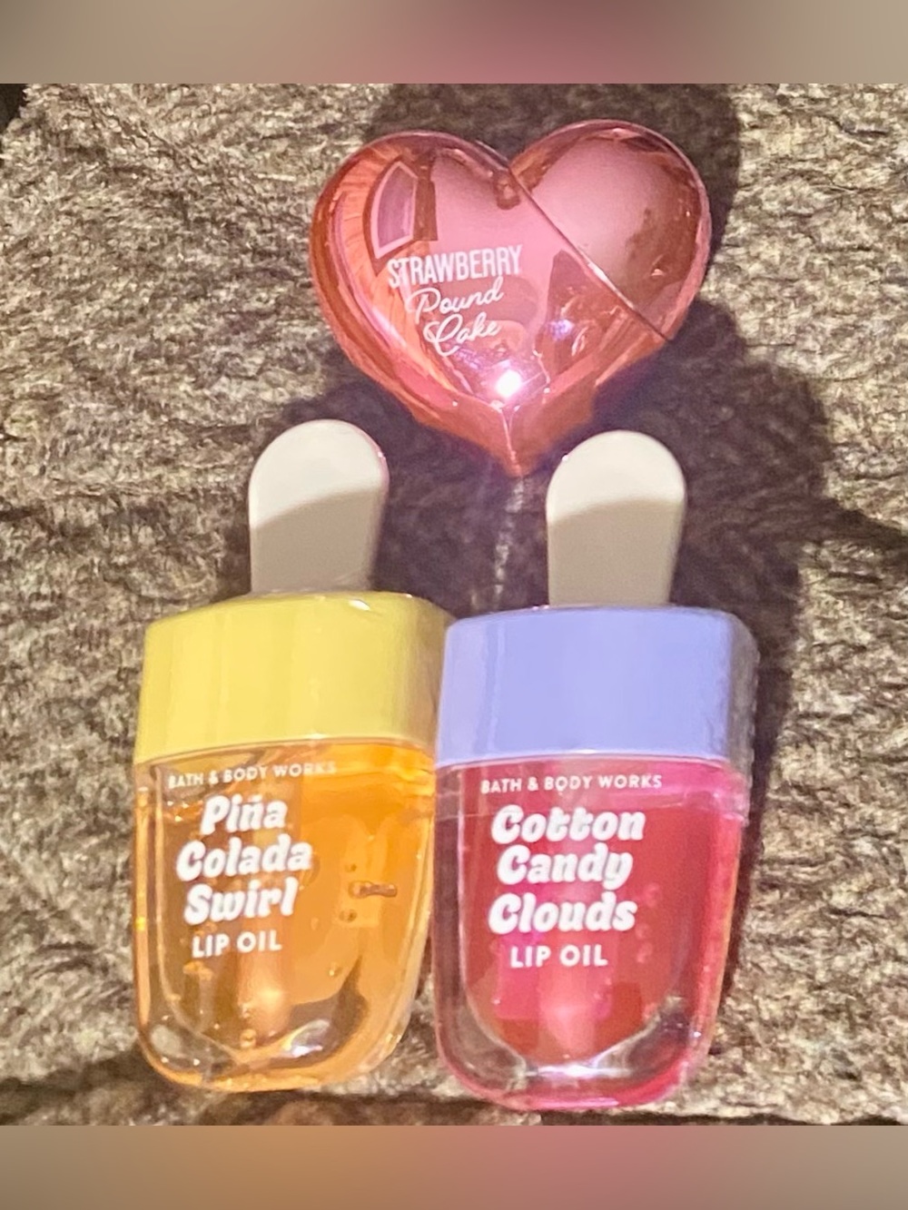 lBath & Body Works lip oils; Set of 3